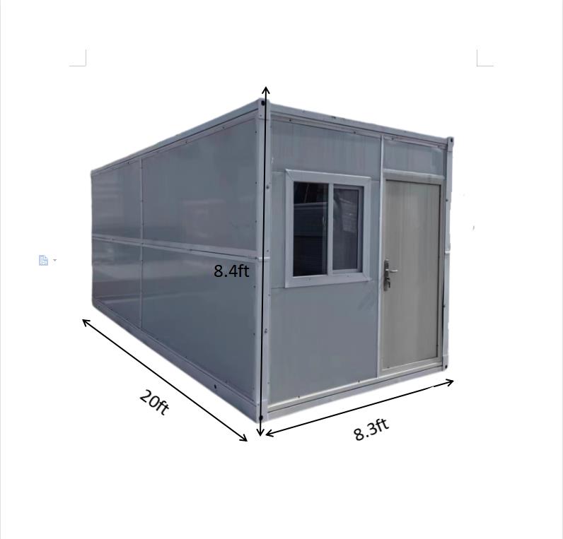 20*8.3*8.4ft Tiny Home Storage Unit Modular Foldable Container