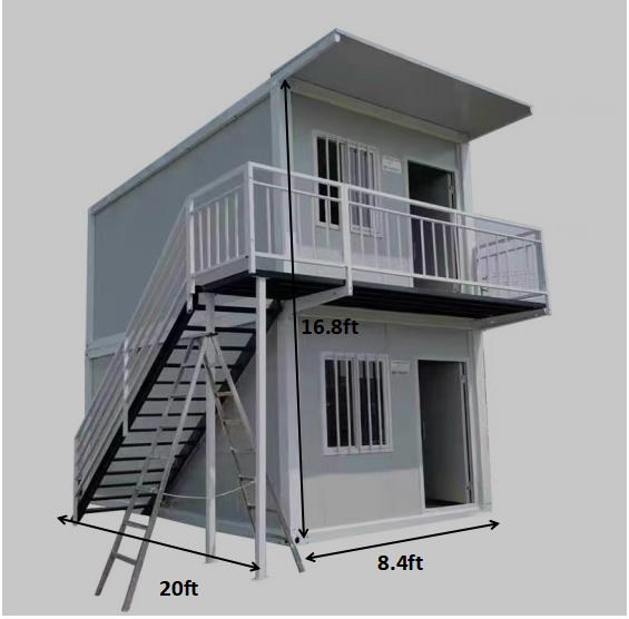 20*8.3*8.4ft Stackable Prefab Modular Foldable Container Home Tiny home Shed home Storage Unit