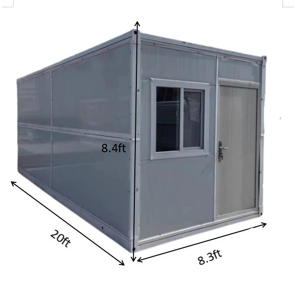 20*8.3*8.4ft Prefab Modular Tiny Container home with Bathroom