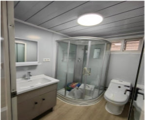 20*20*8.4ft Expandable Tiny Home She Shed Construction Modular Unit with Bathroom and Floor